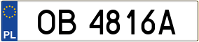 Truck License Plate